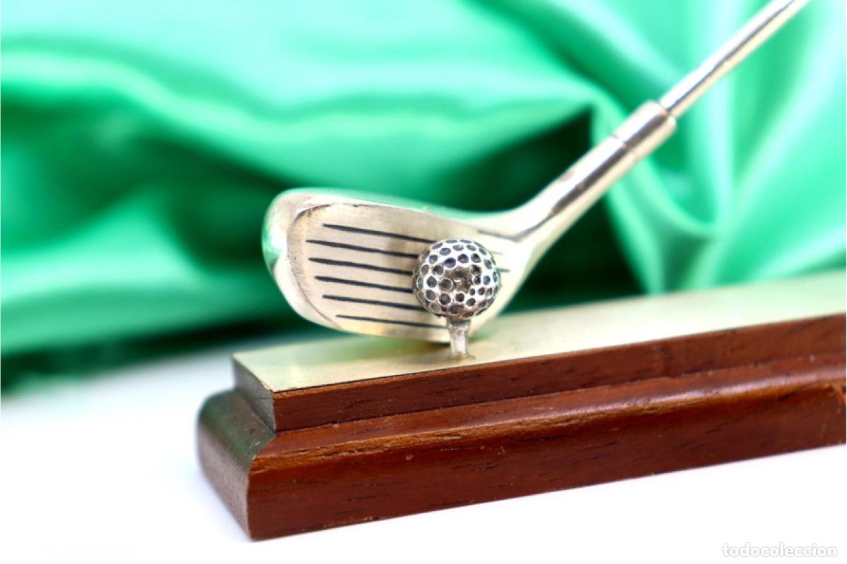 Antig&uuml;edades: Palo de golf y pelota, plata - Foto 2