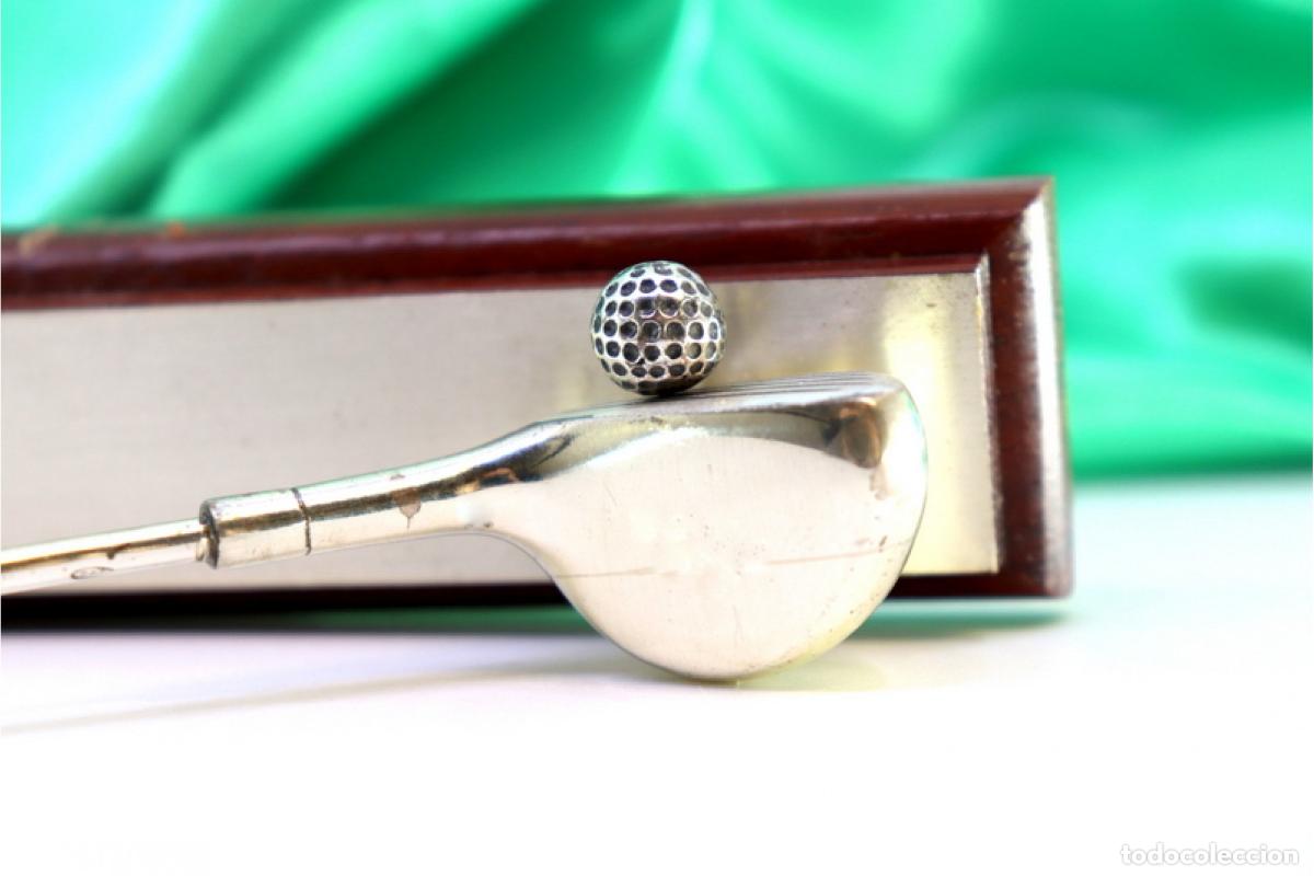 Antig&uuml;edades: Palo de golf y pelota, plata - Foto 6