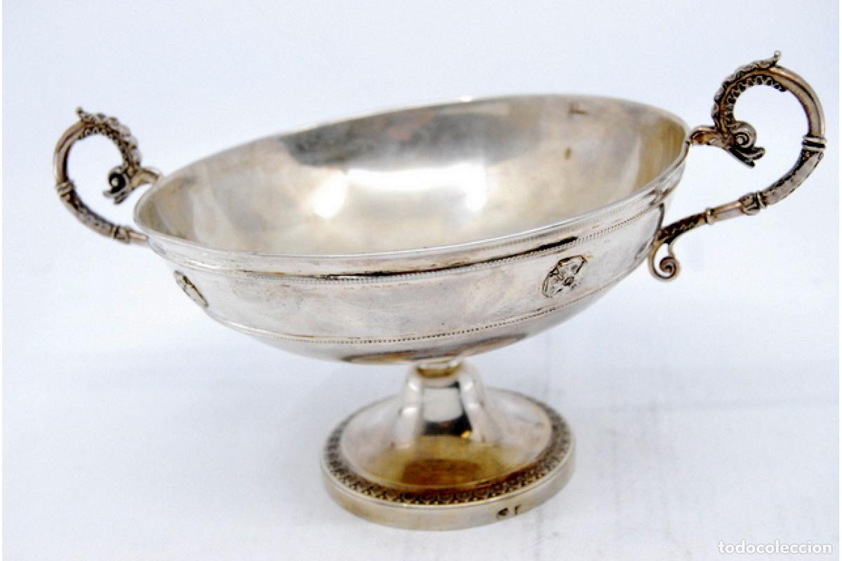 Antig&uuml;edades: plato de dulces de plata - Foto 5