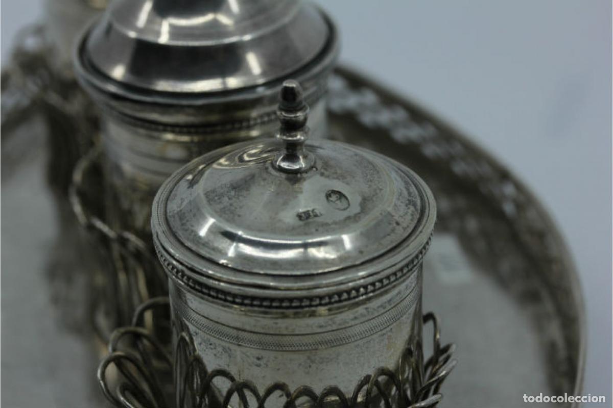 Antig&uuml;edades: tintero de plata - Foto 6