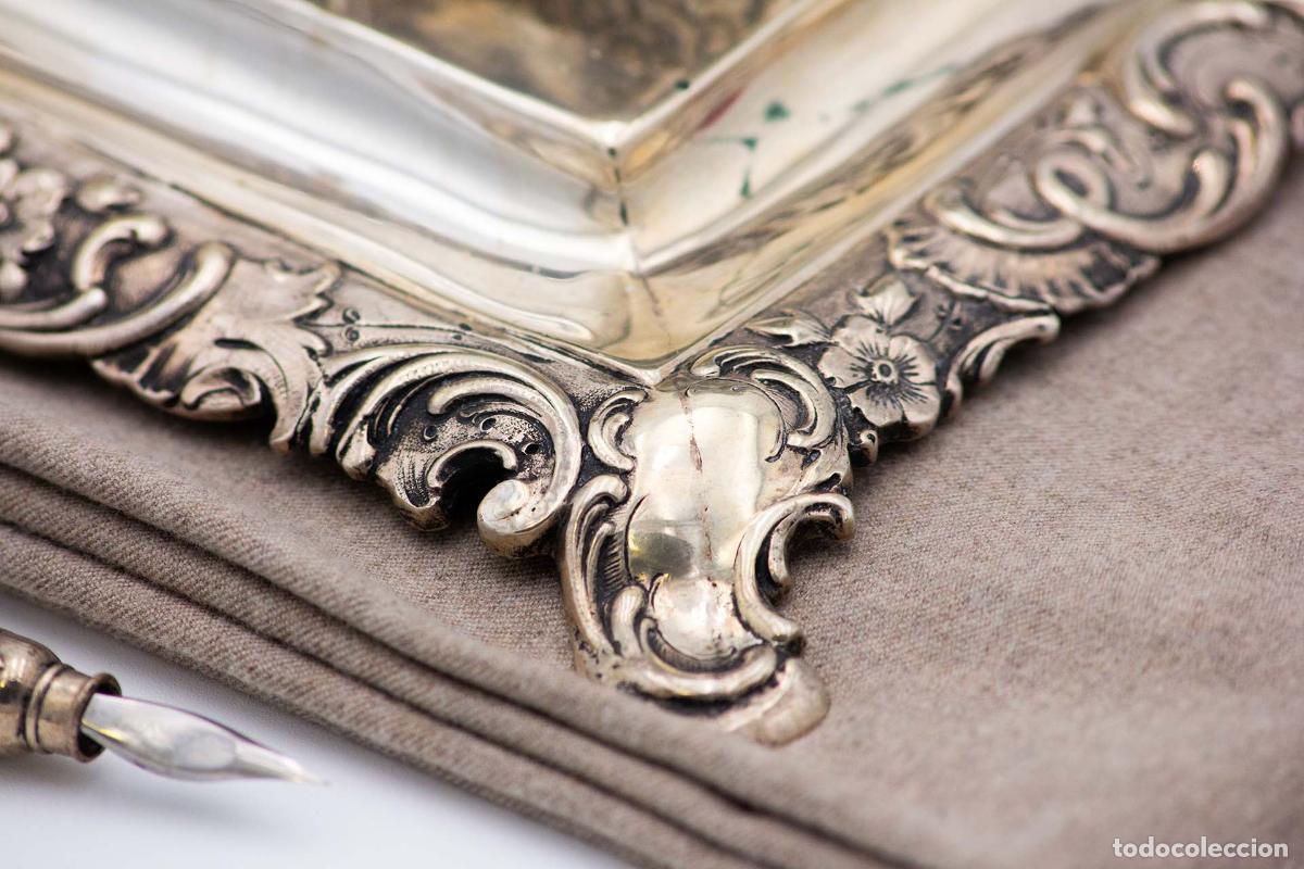 Antig&uuml;edades: tintero de plata - Foto 7