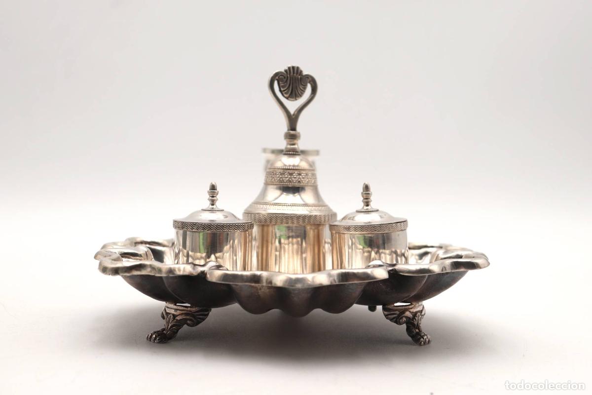 Antig&uuml;edades: tintero de plata - Foto 4