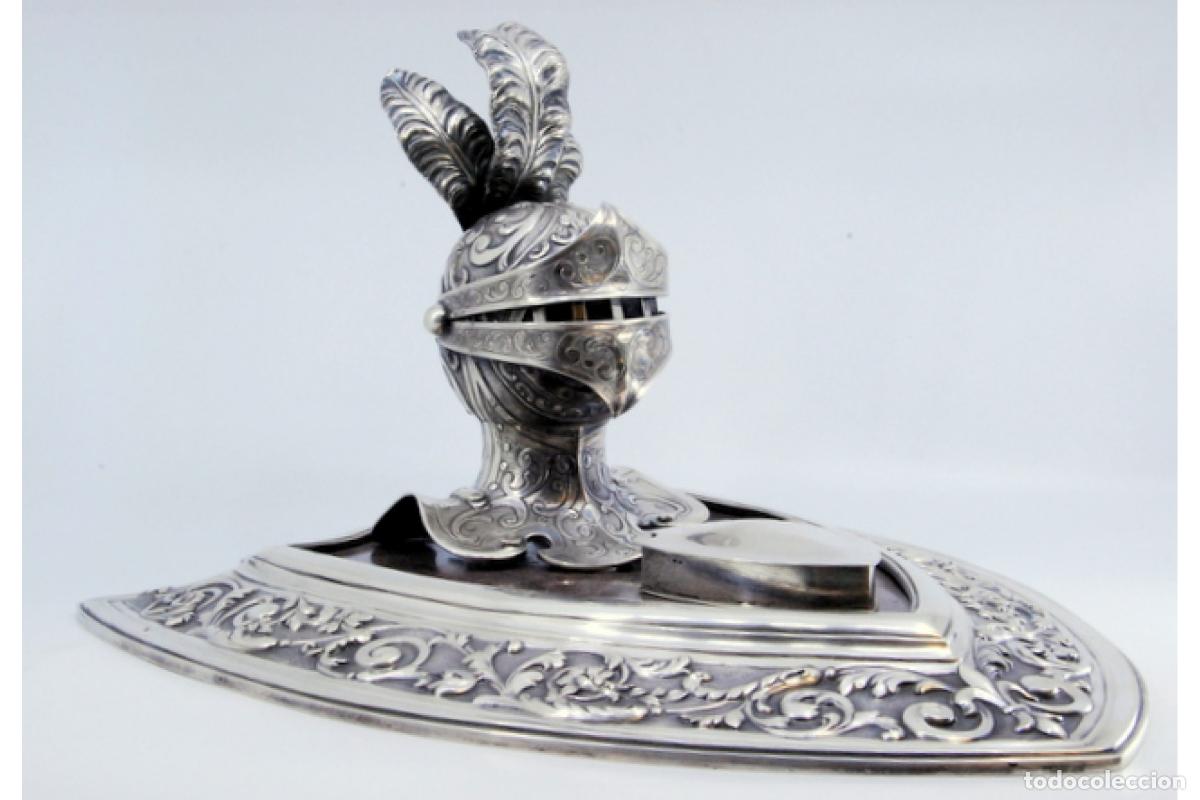 Antig&uuml;edades: tintero de plata - Foto 3
