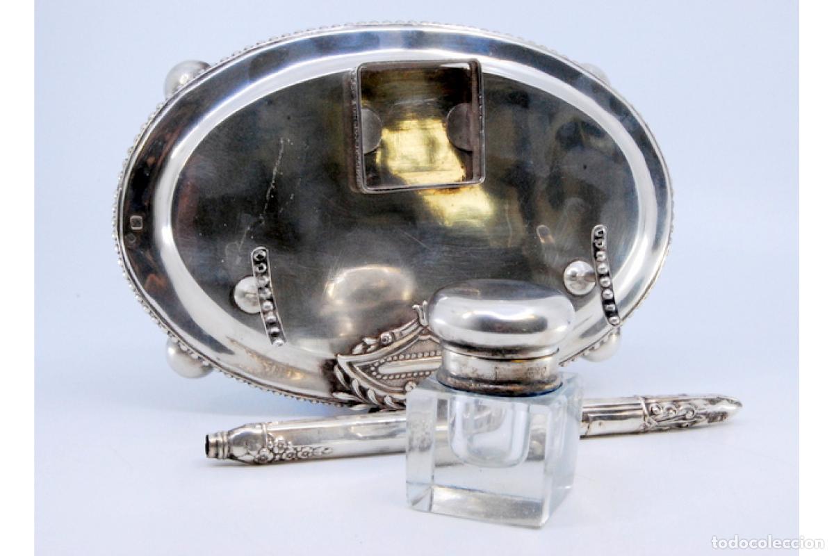 Antig&uuml;edades: tintero de plata - Foto 7