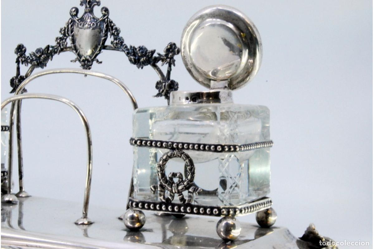 Antig&uuml;edades: tintero de plata - Foto 8