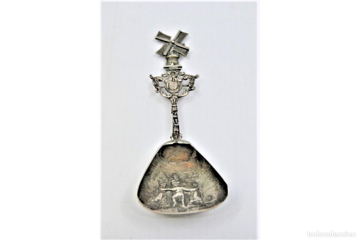 Antiques: Cuchara de Plata - Molino y Danza