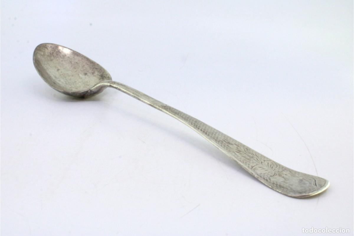 Antig&uuml;edades: Cuchara de plata para servir arroz - Foto 2