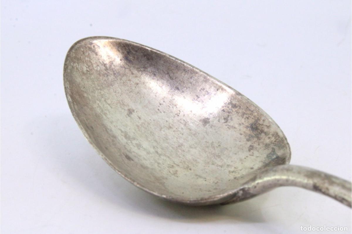 Antig&uuml;edades: Cuchara de plata para servir arroz - Foto 3