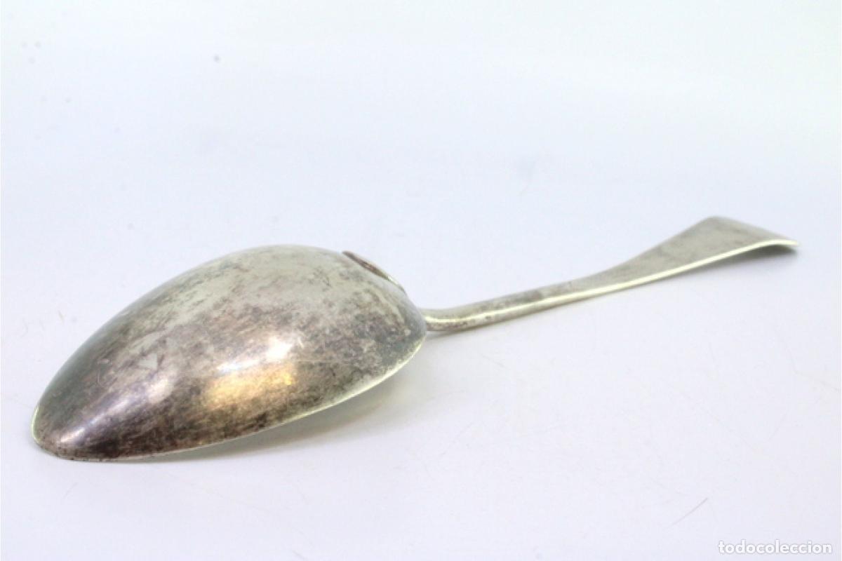 Antig&uuml;edades: Cuchara de plata para servir arroz - Foto 6