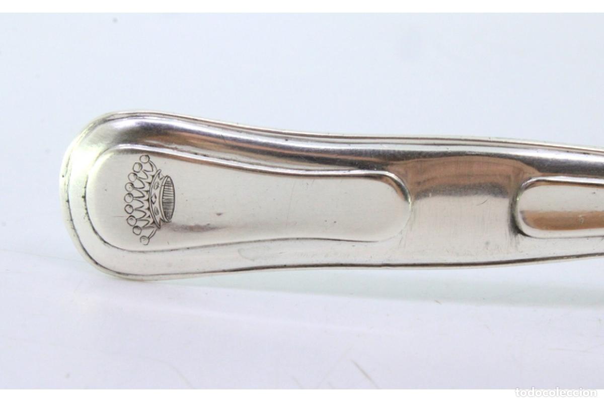 Antig&uuml;edades: Cuchara de plata para servir arroz - Crown - Foto 2