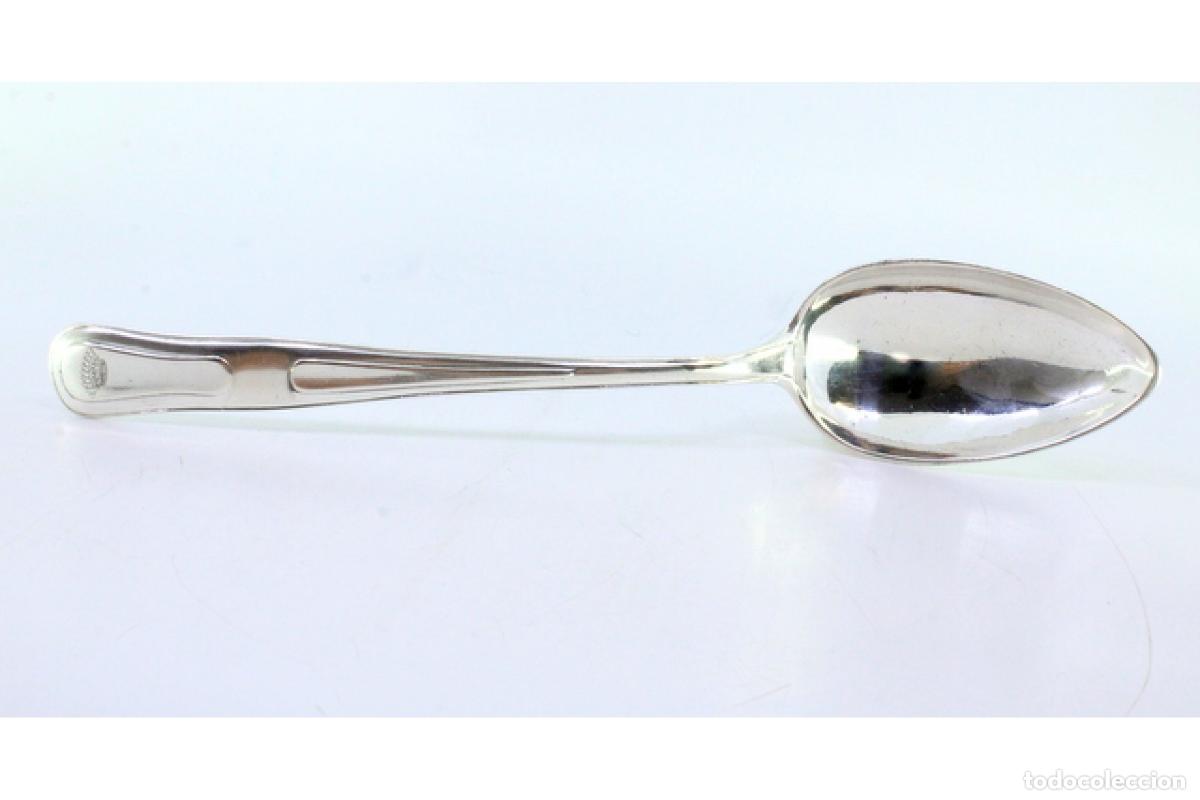 Antig&uuml;edades: Cuchara de plata para servir arroz - Crown - Foto 6