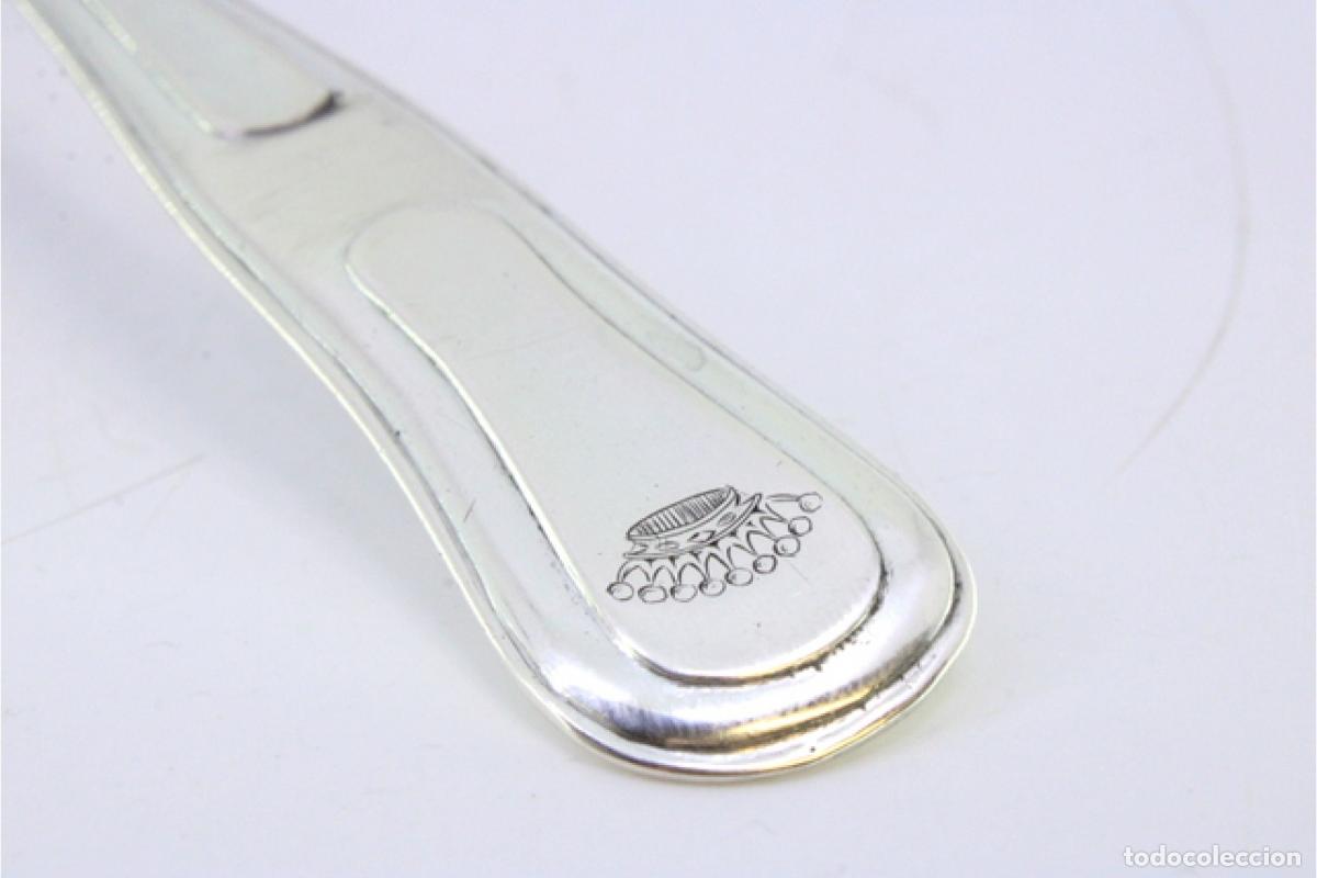 Antig&uuml;edades: Cuchara de plata para servir arroz - Crown - Foto 7