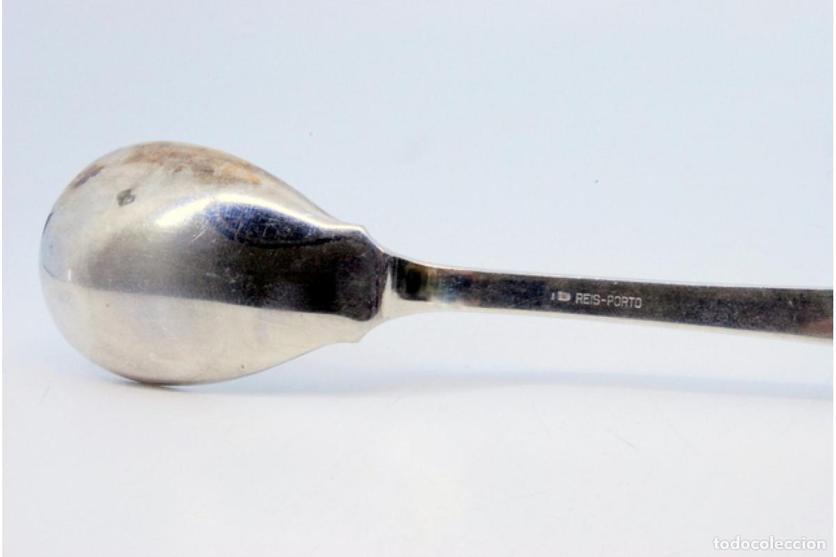 Antig&uuml;edades: Cuchara de plata para servir arroz - Pera - Foto 10