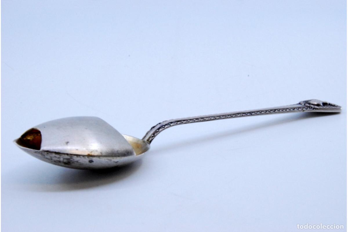 Antig&uuml;edades: Cuchara de plata para beb&eacute; - Pato - Foto 2