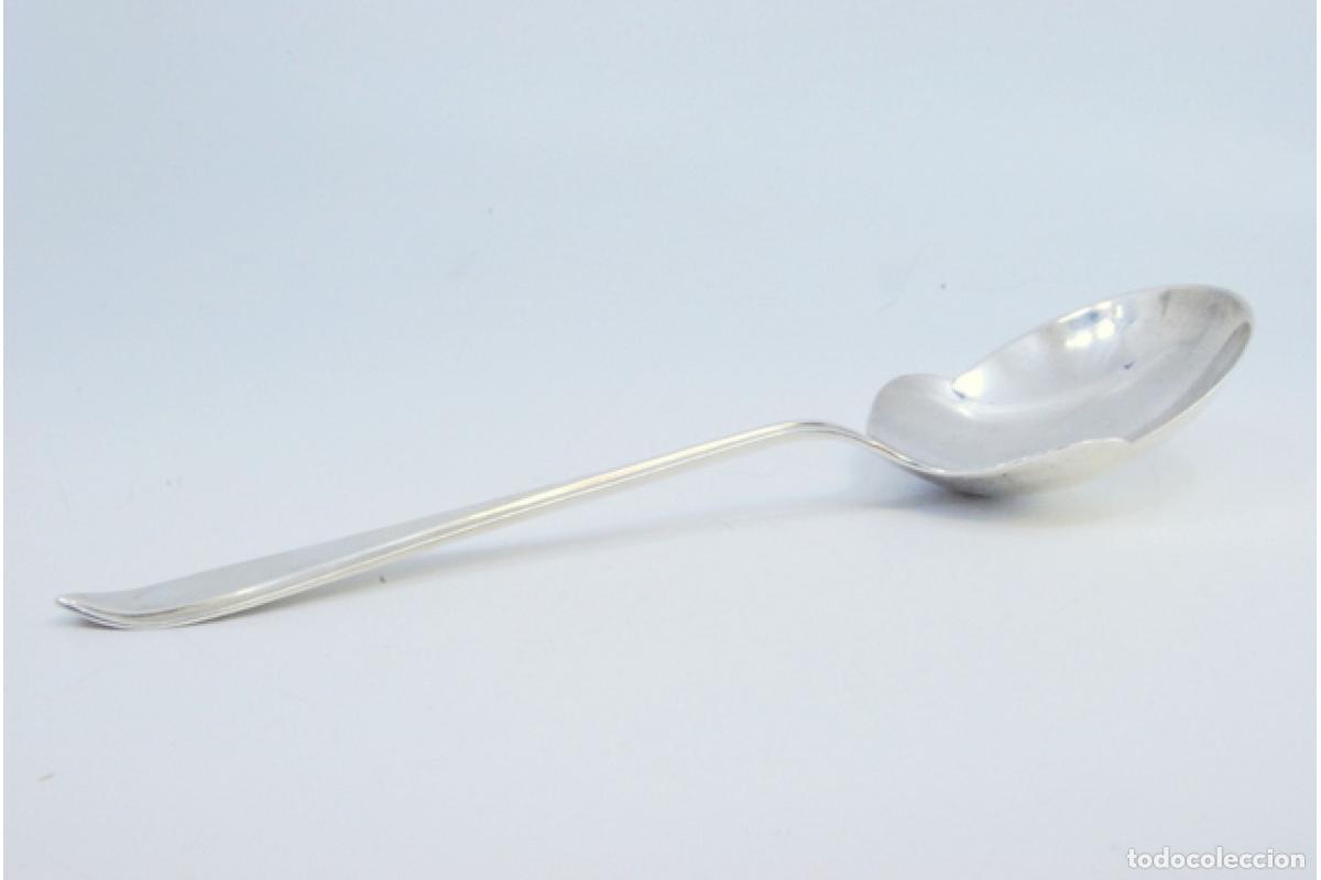 Antig&uuml;edades: Cuchara de helado plateada - Foto 3