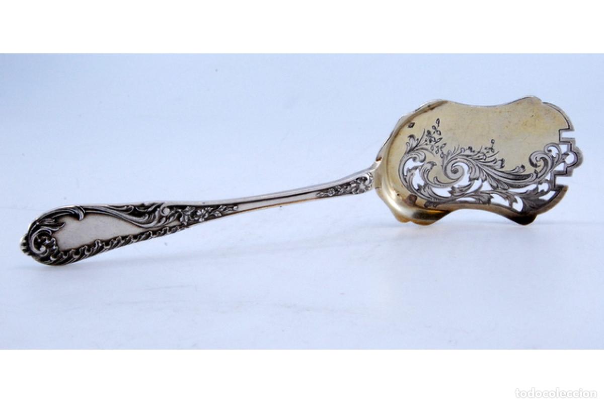 Antig&uuml;edades: Cuchara de aceitunas de plata - Foto 5