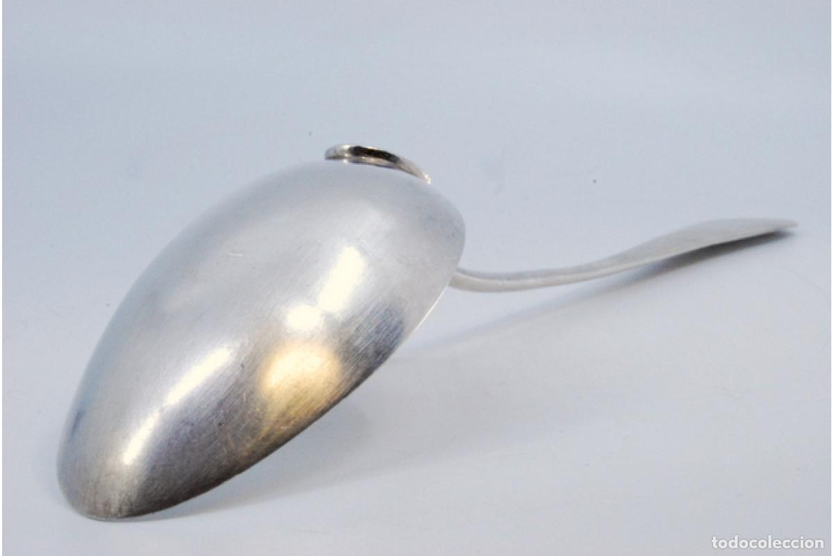 Antig&uuml;edades: Cuchara de plata para servir arroz - Foto 3