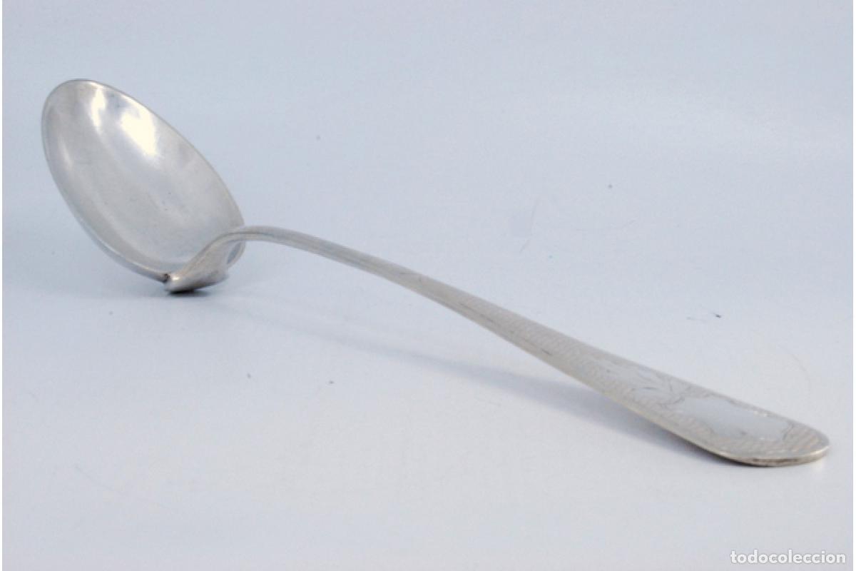 Antig&uuml;edades: Cuchara de plata para servir arroz - Foto 7