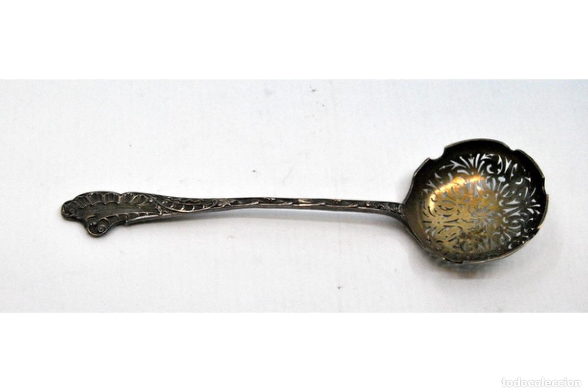 Antig&uuml;edades: Cuchara para espolvorear sobre plata - Foto 7