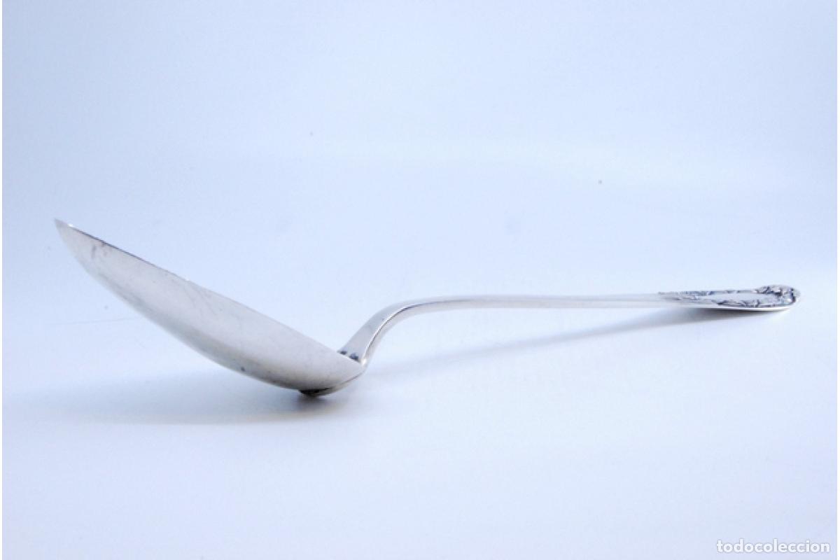 Antig&uuml;edades: Cuchara de plata para servir arroz - Foto 7