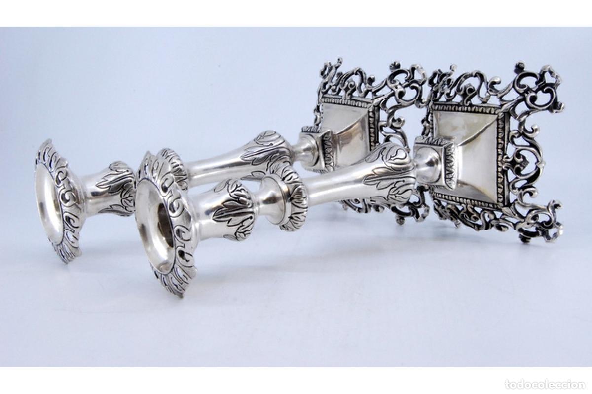 Antig&uuml;edades: Candelabros de plata - Foto 3