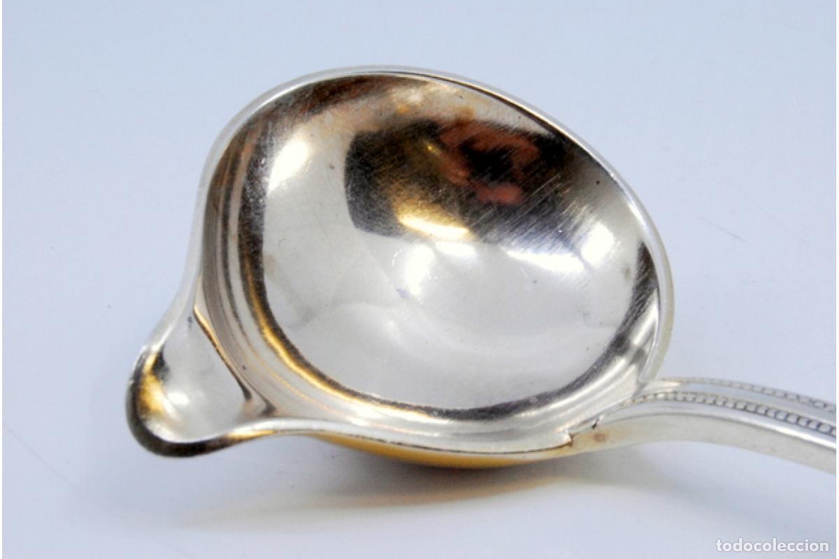 Antig&uuml;edades: Cuchara de salsa de plata - Foto 7