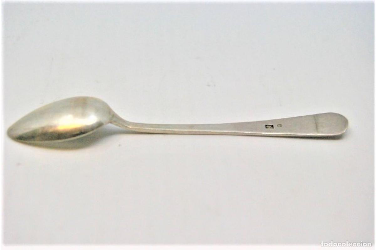 Antig&uuml;edades: Juego de 6 cucharas de caf&eacute; plateadas - Foto 6