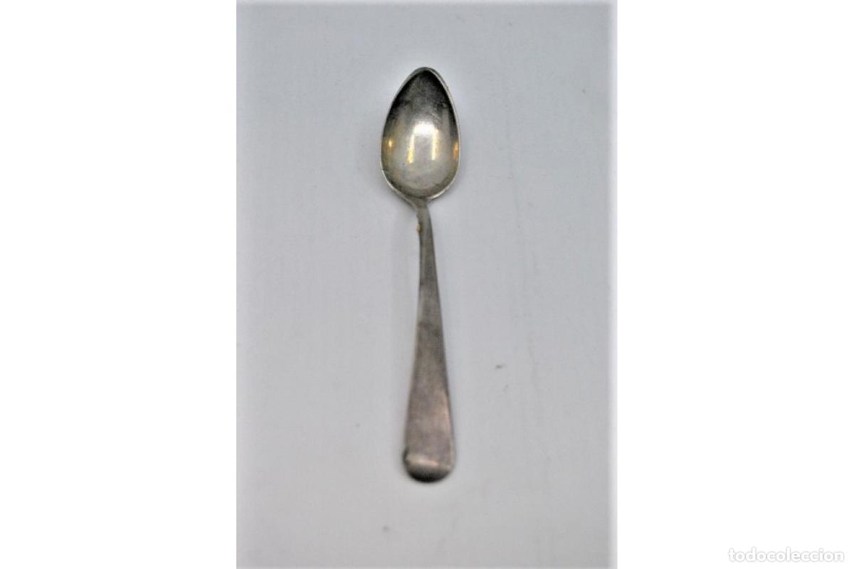 Antig&uuml;edades: Juego de 6 cucharas de caf&eacute; plateadas - Foto 4