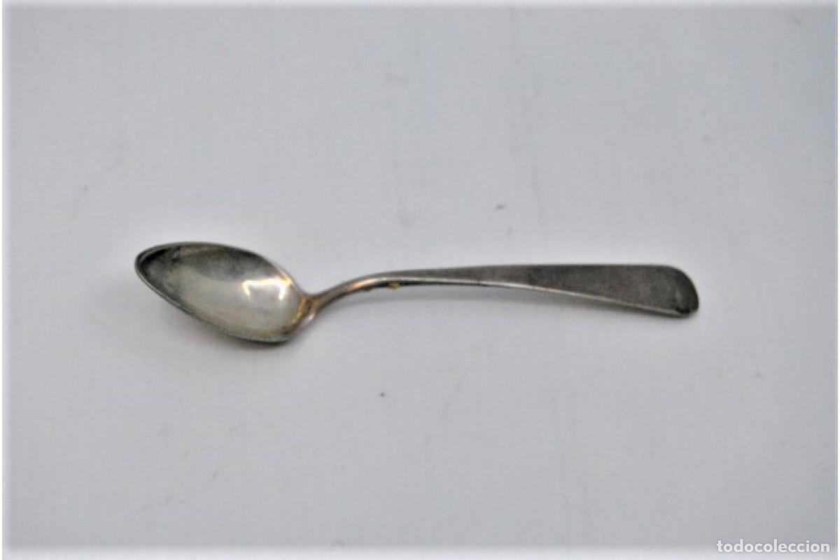 Antig&uuml;edades: Juego de 6 cucharas de caf&eacute; plateadas - Foto 5