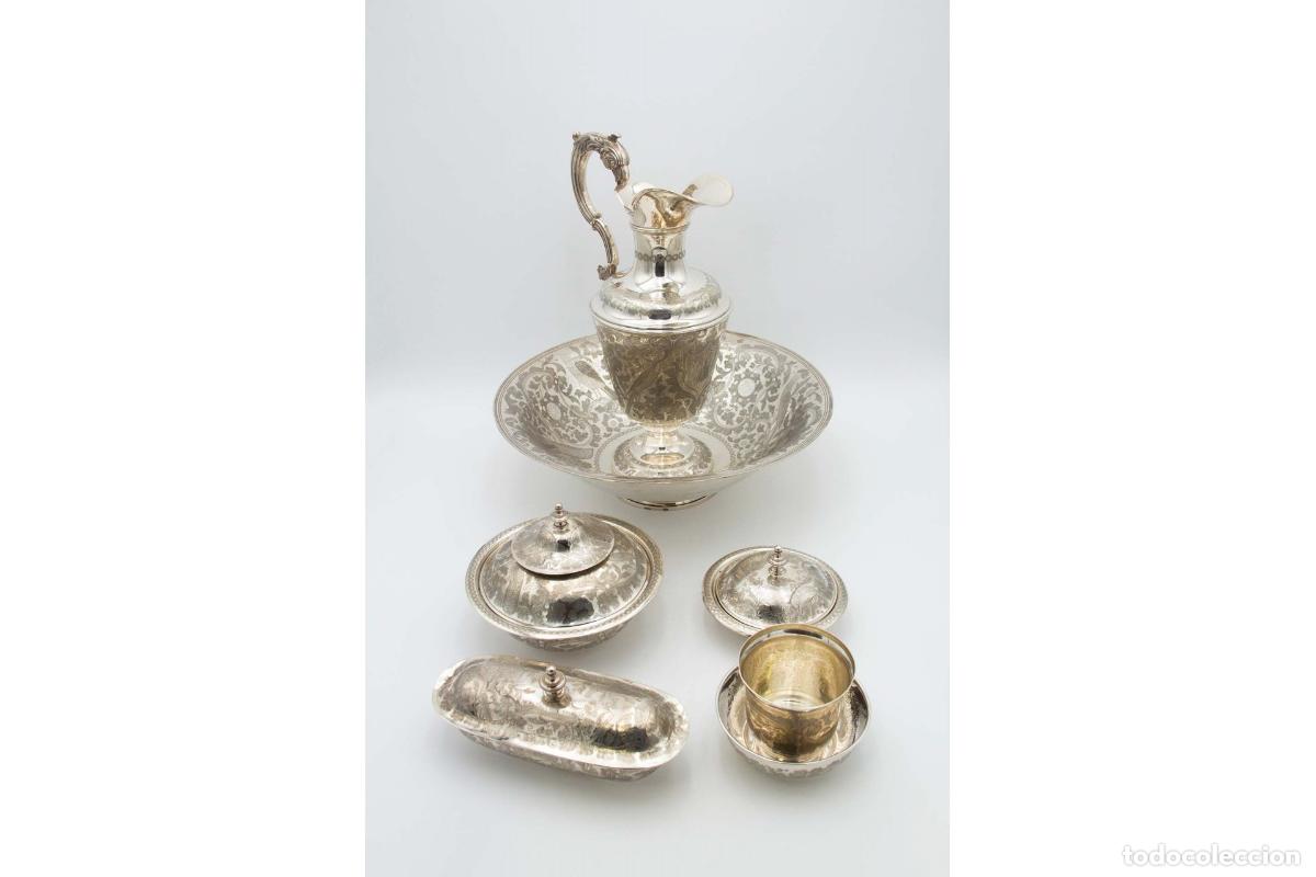 Antiguidades: Set de belleza de plata