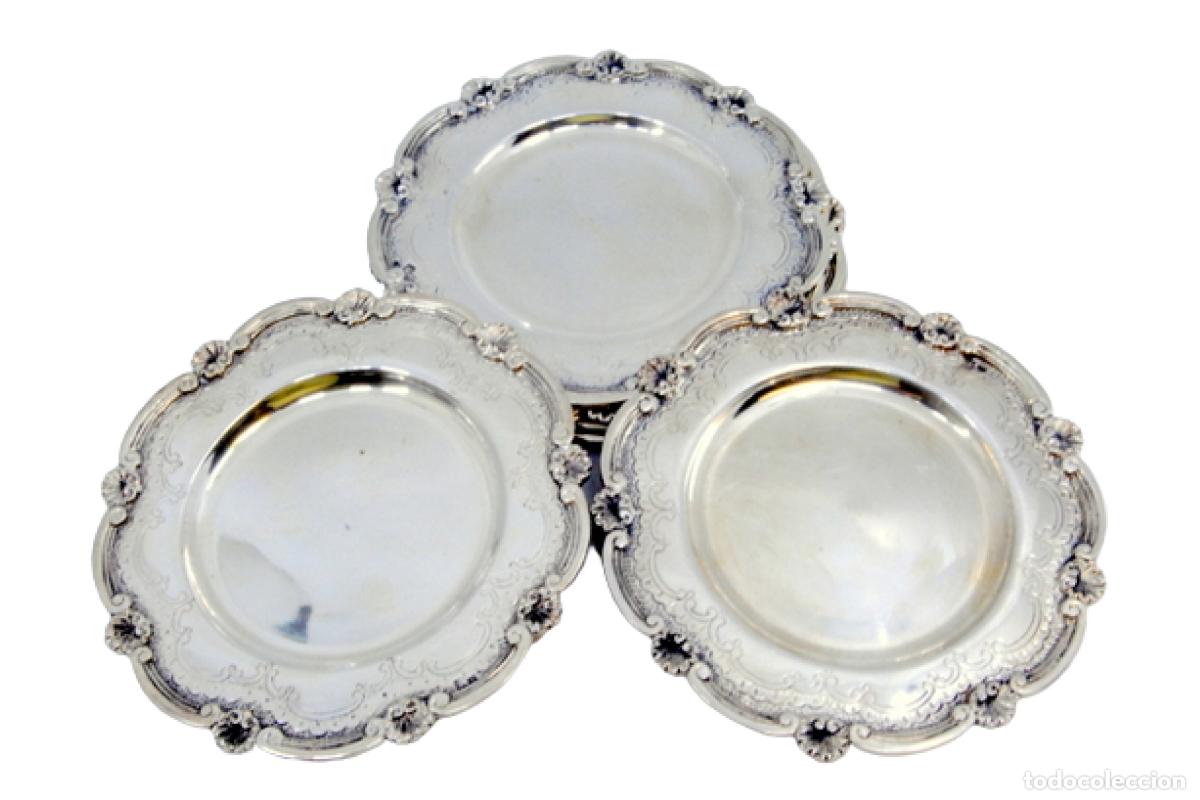 Antig&uuml;edades: Platos de pan de plata - Foto 1