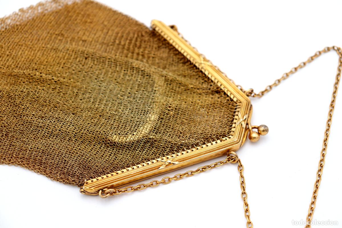 Antig&uuml;edades: Bolso de plata ba&ntilde;ado en oro - Foto 2