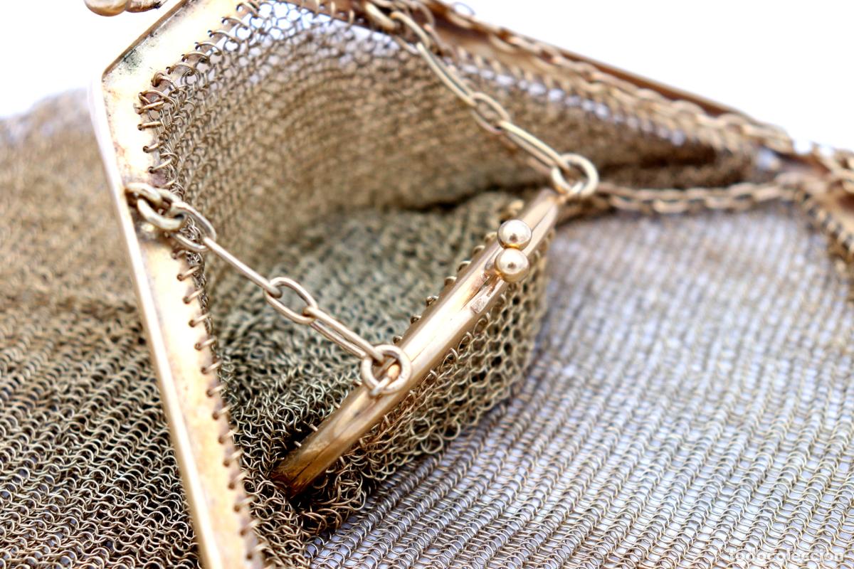 Antig&uuml;edades: Bolso de plata ba&ntilde;ado en oro - Foto 3