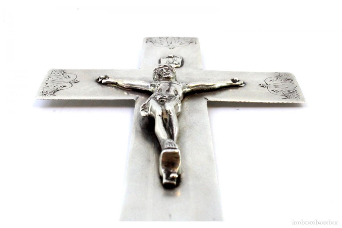 Antig&uuml;edades: Crucifijo de plata - Foto 6