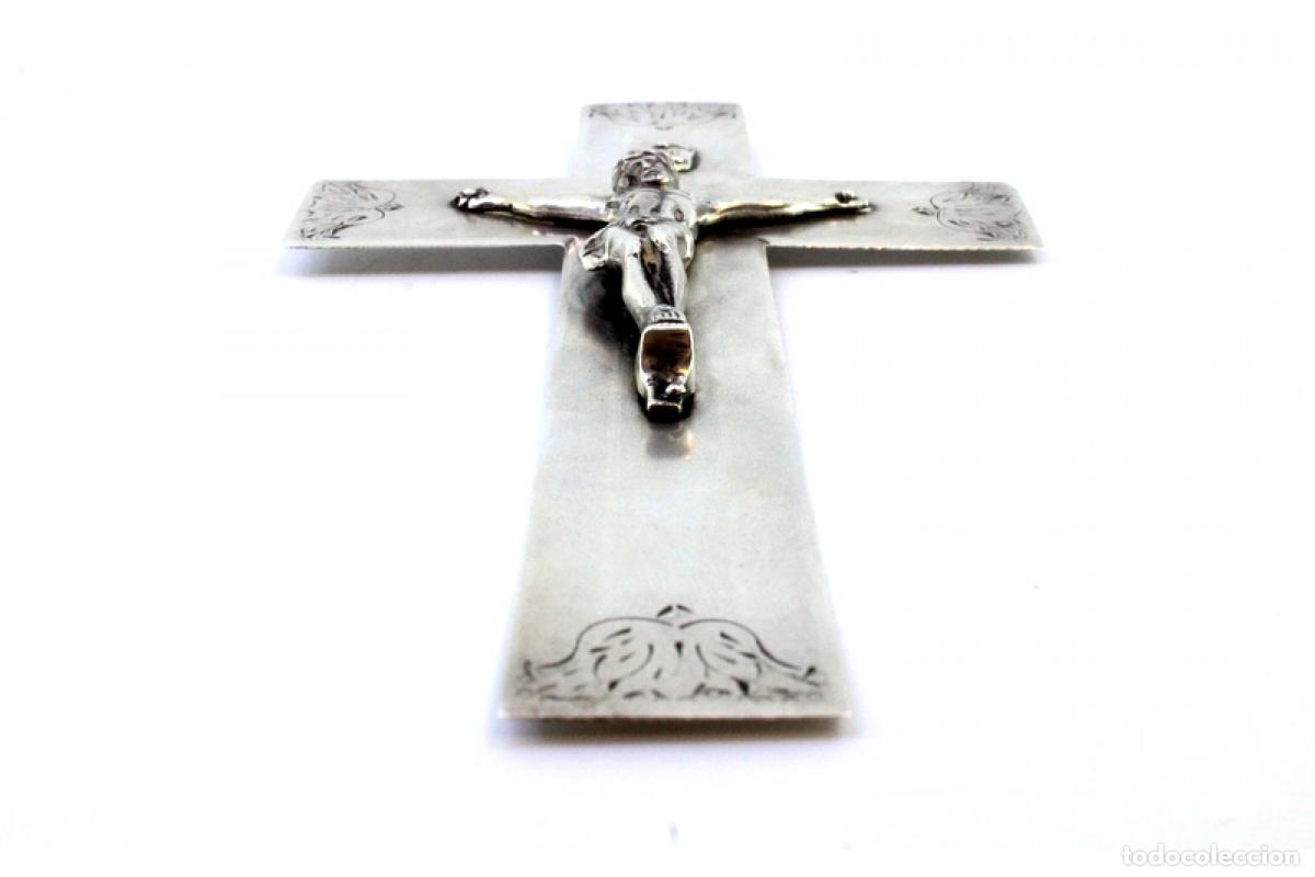 Antig&uuml;edades: Crucifijo de plata - Foto 7