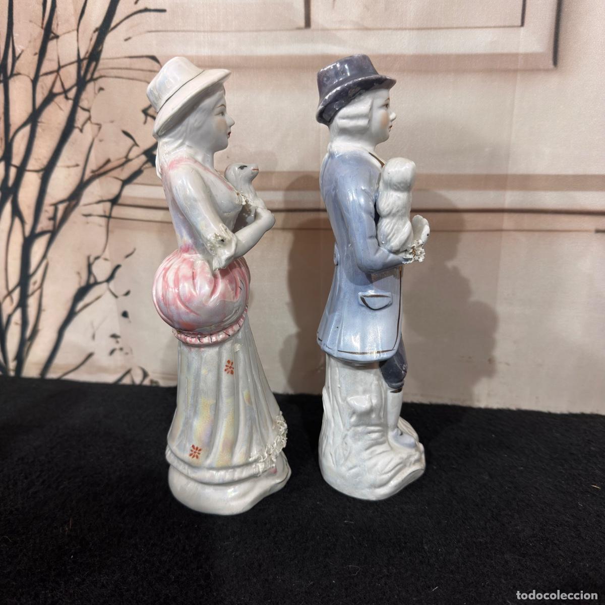 Antig&uuml;edades: Pareja de Porcelanas - Foto 4