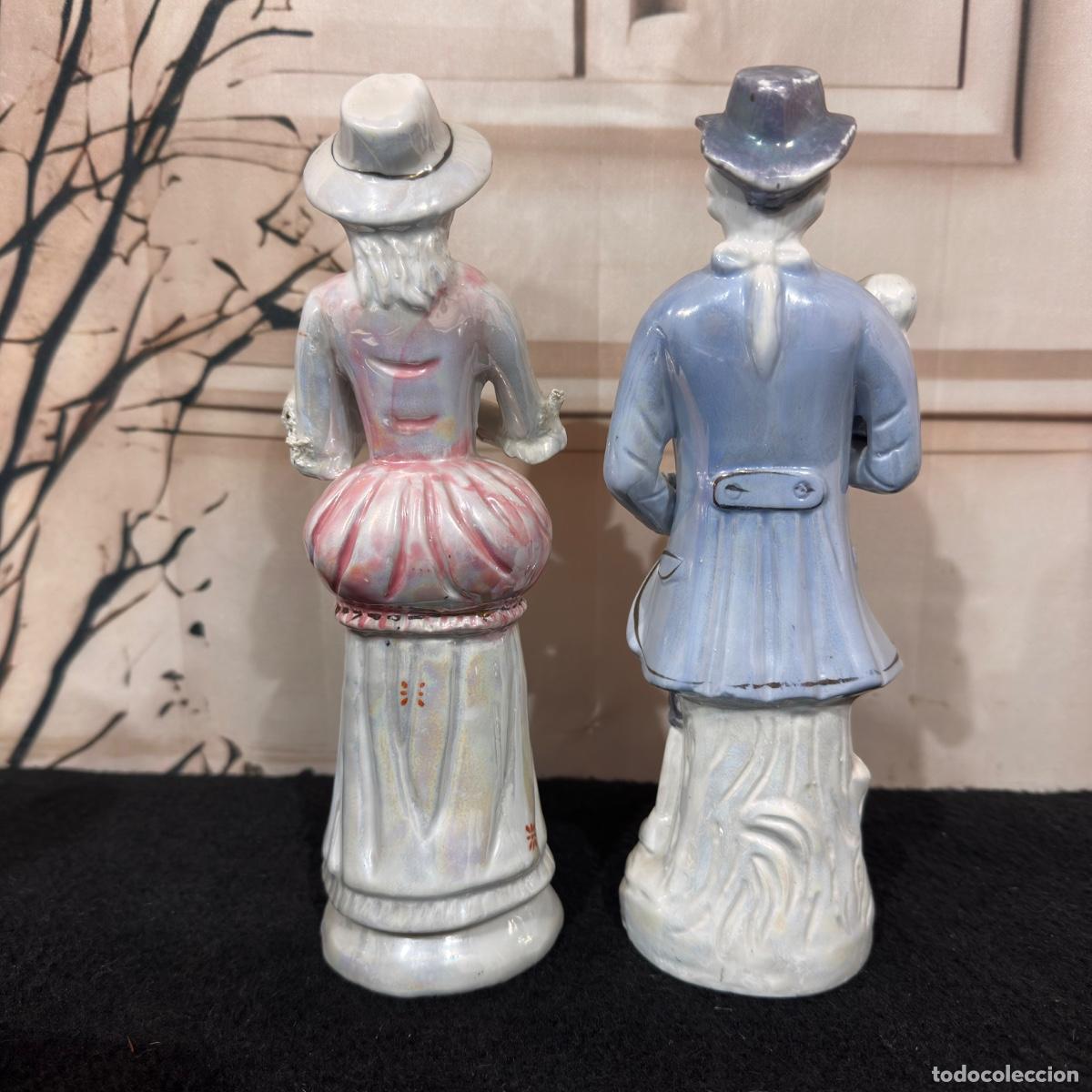Antig&uuml;edades: Pareja de Porcelanas - Foto 5
