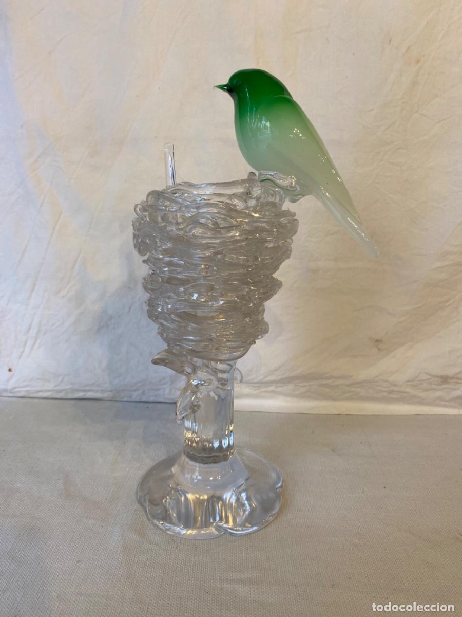 Antig&uuml;edades: PIEZA DE CRISTAL DE MURANO FIRMADA. - Foto 4