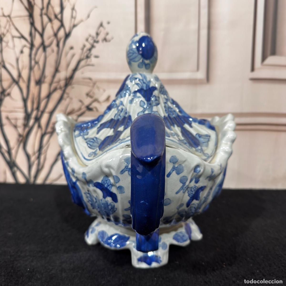 Antig&uuml;edades: Sopera Antigua de Porcelana - Foto 3