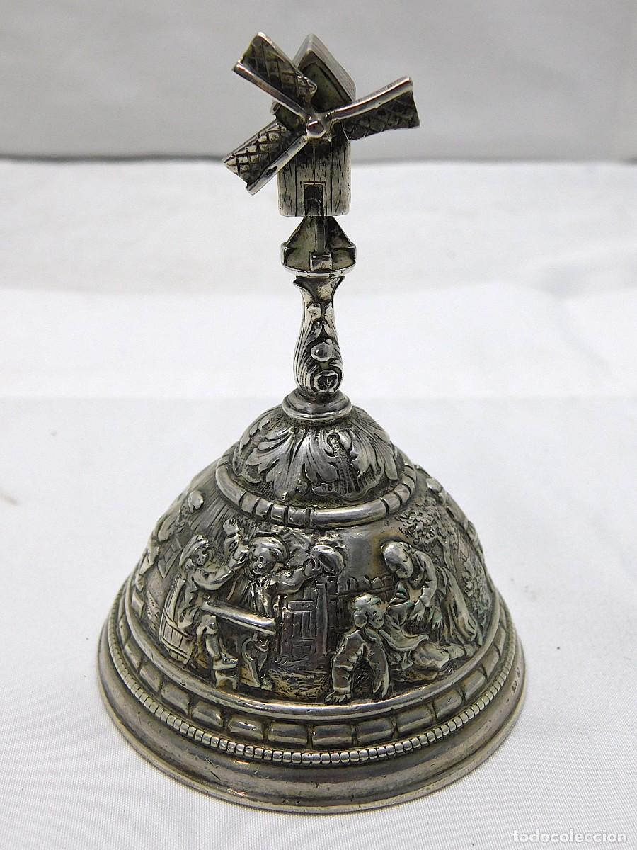 Antig&uuml;edades: ANTIGUA CAMPANA DE PLATA - Foto 2