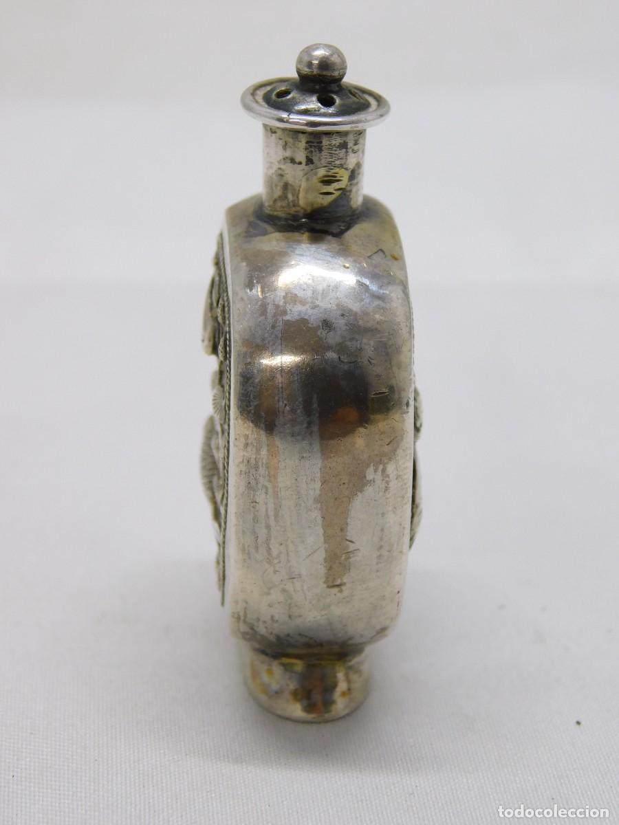 Antig&uuml;edades: ANTIGUO RECIPIENTE TIBETANO DE PLATA - Foto 4