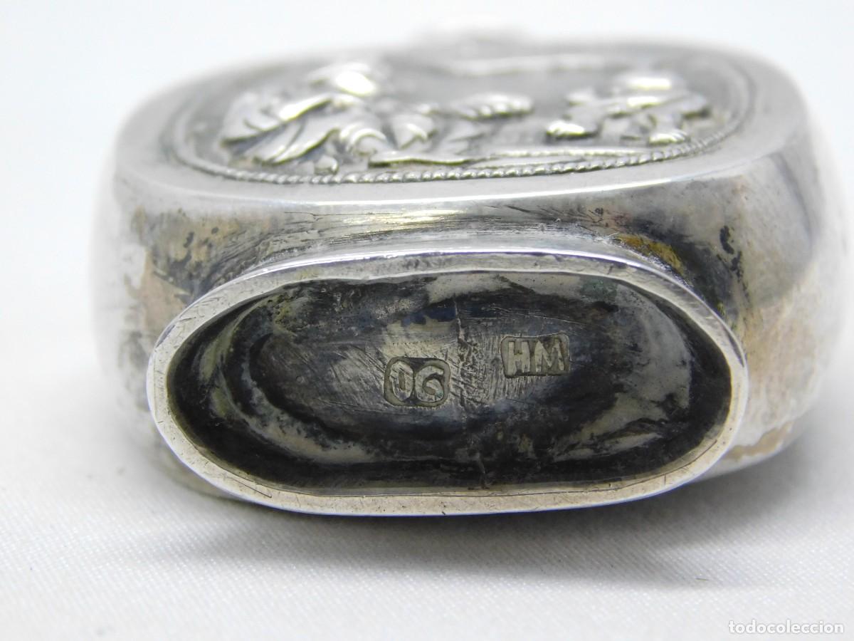 Antig&uuml;edades: ANTIGUO RECIPIENTE TIBETANO DE PLATA - Foto 5