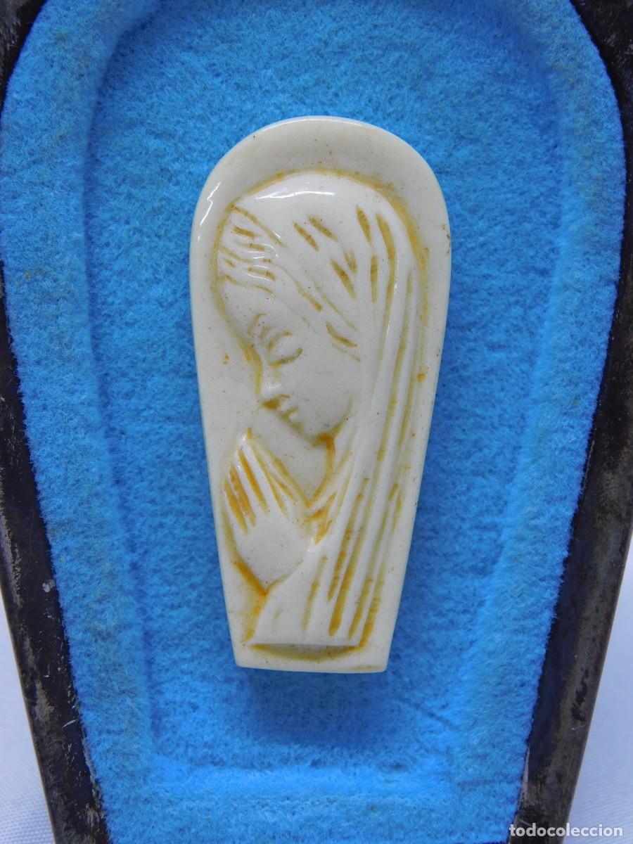 Antig&uuml;edades: VIRGEN CON MARCO DE PLATA - Foto 2