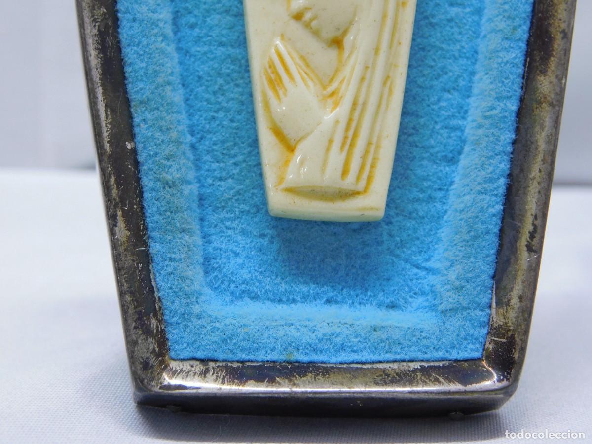 Antig&uuml;edades: VIRGEN CON MARCO DE PLATA - Foto 4