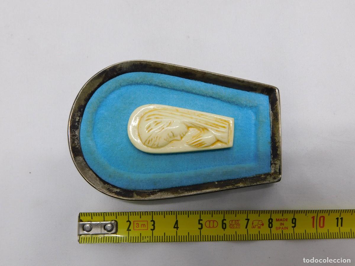 Antig&uuml;edades: VIRGEN CON MARCO DE PLATA - Foto 8