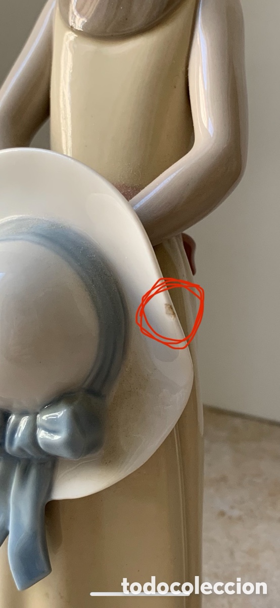 Antig&uuml;edades: Figurita de porcelana de Lladr&oacute;. - Foto 5