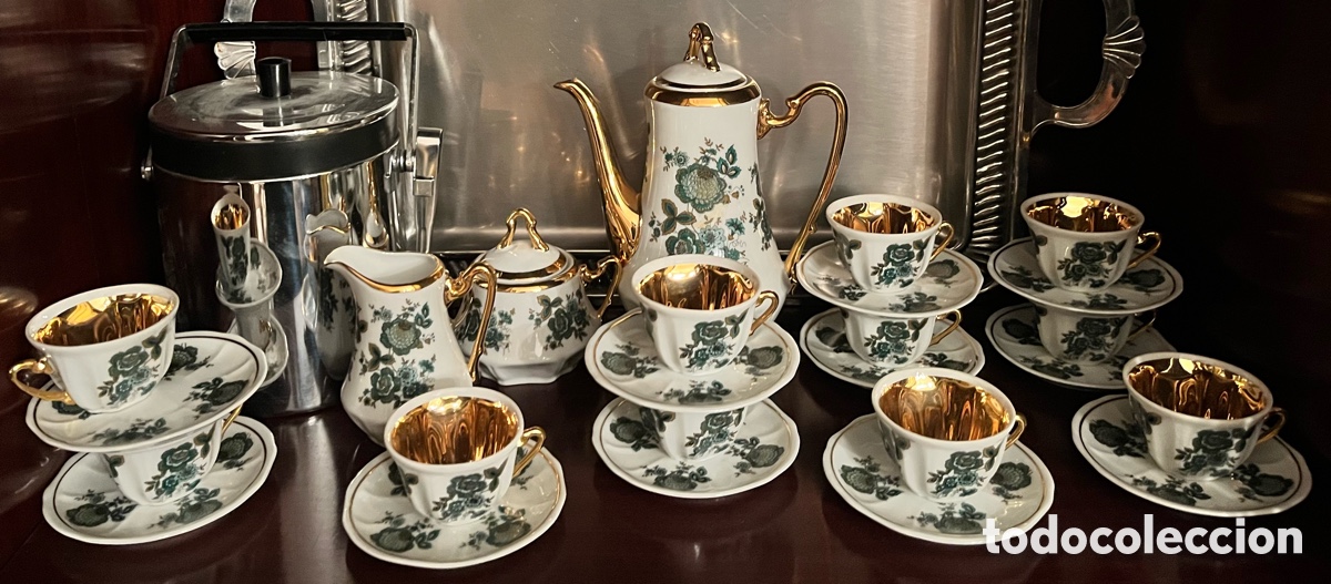 Antig&uuml;edades: Juego de caf&eacute; de porcelana - Foto 1