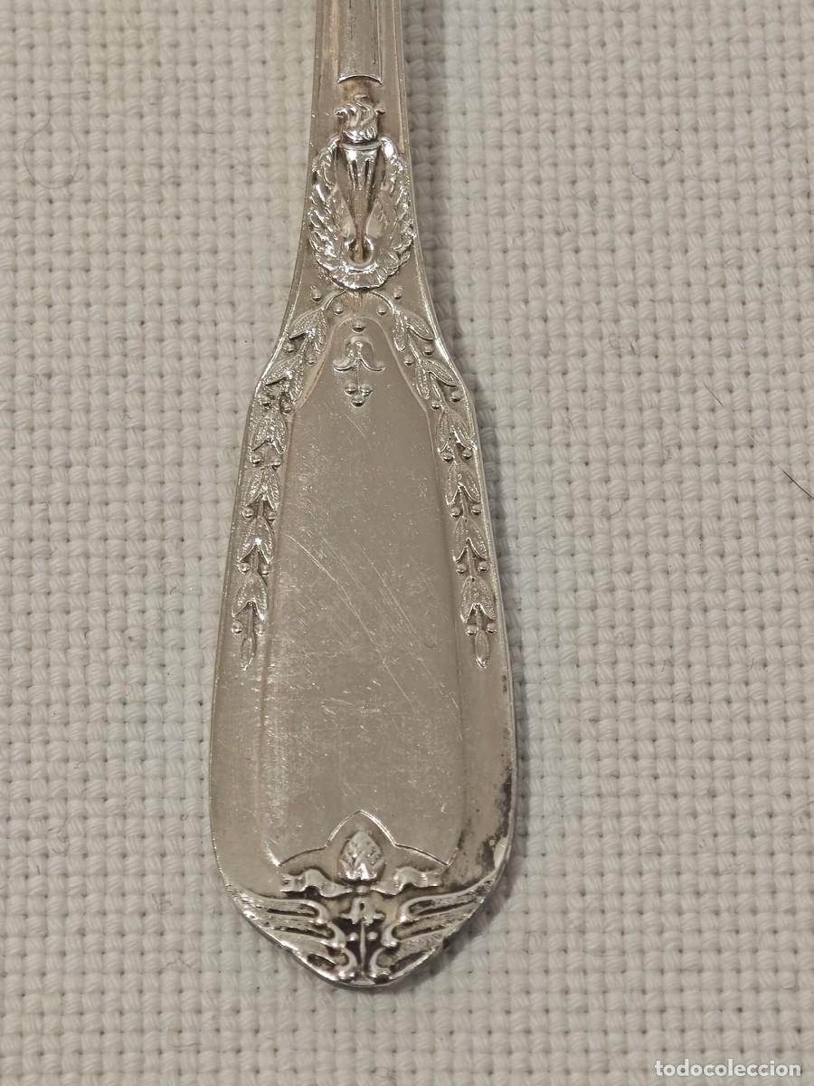 Antig&uuml;edades: 6 cubiertos servir plata francesa - Foto 9