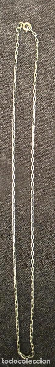 Antig&uuml;edades: Cadena en Plata de Ley 925 &ndash; Eslab&oacute;n Rectangular &ndash; 24,5 cm - Foto 1