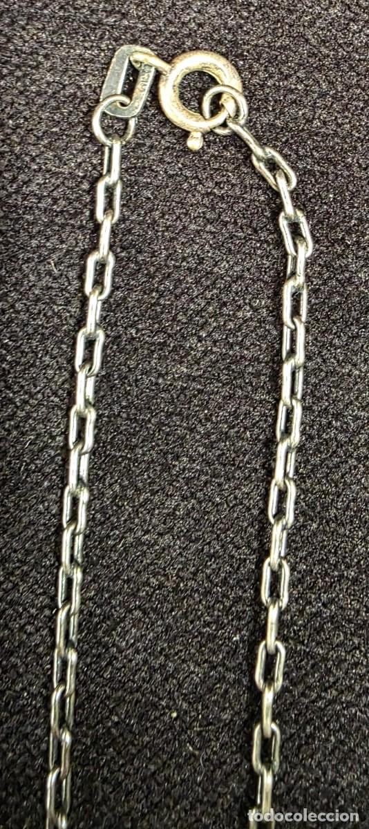 Antig&uuml;edades: Cadena en Plata de Ley 925 &ndash; Eslab&oacute;n Rectangular &ndash; 24,5 cm - Foto 2